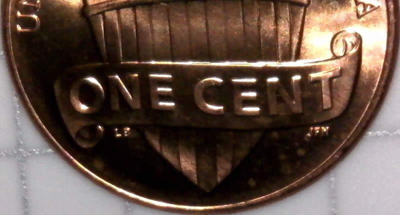 2015-P-Lincoln-Shield-Cent-Struck-Through-Came-From-Fresh-OBW-BU-Roll